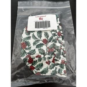 Longaberger CHIVES Thyme BASKET LINER Traditional Holly Fabric NEW booking liner